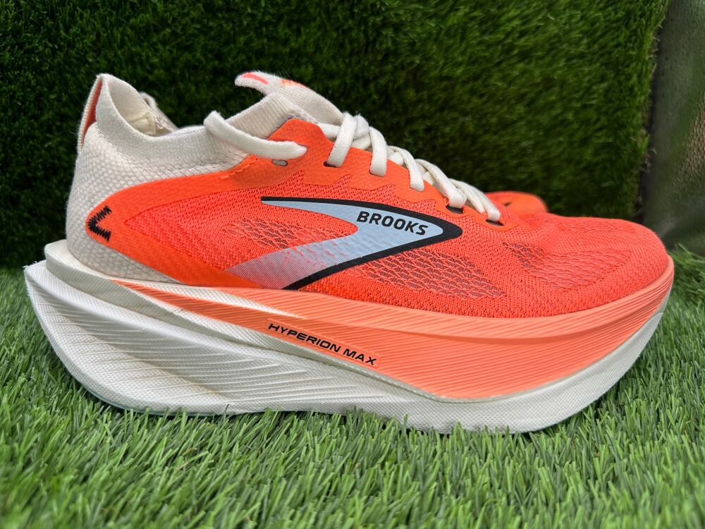 Brooks Hyperion Max 3 1204551B659 Athletic Shoes Women's 7B Orange Mesh Running